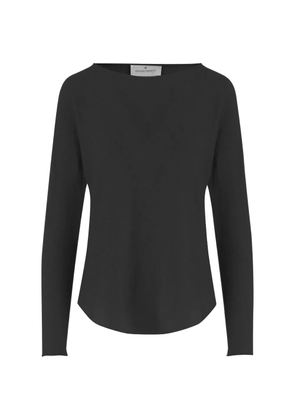 Bruno Manetti crew-neck long-sleeved T-shirt - Black