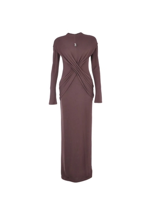 CHATS BY C.DAM Azora draping maxi dress - Brown