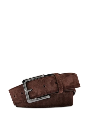Lancel adjustable suede belt - Brown