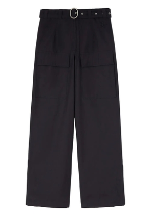 Jil Sander belted wide-leg trousers - Blue