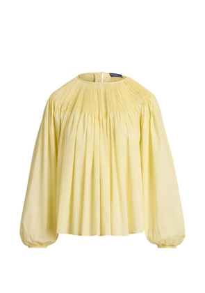 Polo Ralph Lauren pleated long-sleeve blouse - Yellow