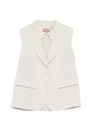 TWINSET flap-pocket single-breasted gilet - Neutrals