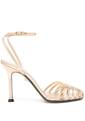 Alevì 95mm Ally sandals - Gold