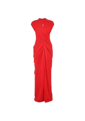 CHATS BY C.DAM Myla draping maxi dress - Red