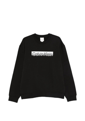 Calvin Klein logo crew neck sweater - Black