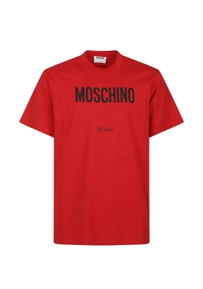 Moschino logo-print T-shirt - Red