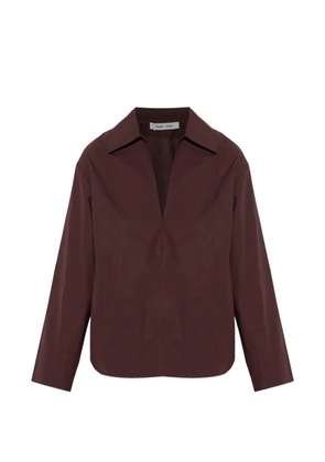 SAMSOE SAMSOE Sasully V-neck blouse - Brown