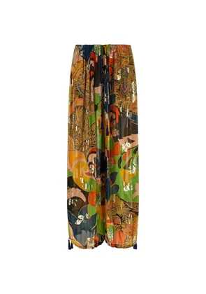 ETRO paisley-print palazzo pants - Orange