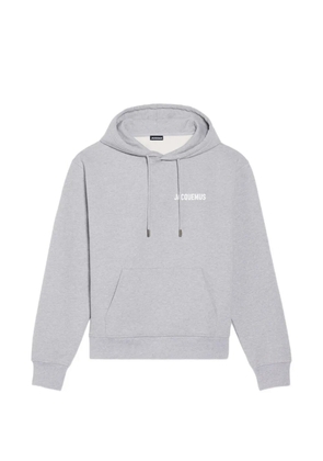 Jacquemus logo-detail hoodie - Grey
