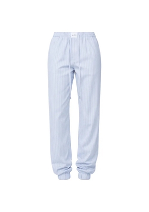The Attico drawstring striped trousers - Blue