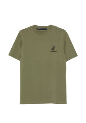 Karl Lagerfeld logo-print crew neck T-shirt - Green