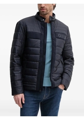 GUESS USA quilted logo jacket - Blue
