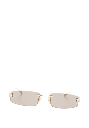 Balenciaga Eyewear rectangle sunglasses - Gold