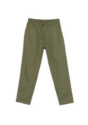 Universal Works pleated elasticated trousers - Green