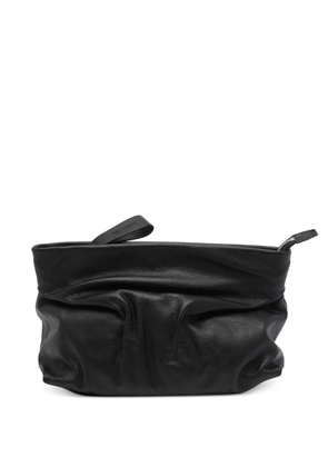 Vic Matie Travel zip leather shoulder bag - Black