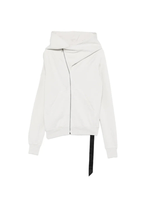 Rick Owens DRKSHDW asymmetric zip-fastening hoodie - Grey