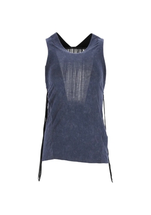 Theory fringed sleeveless top - Blue