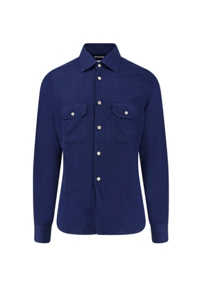Kiton chest-pocket shirt - Blue