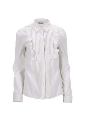 Valentino Garavani Pre-Owned ruffle-detail long-sleeve shirt - White