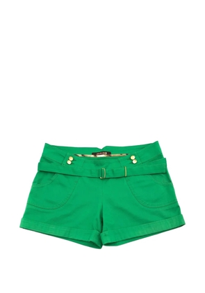 Roberto Cavalli Vintage button belt shorts - Green