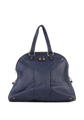 Saint Laurent Pre-Owned Muse leather tote bag - Blue