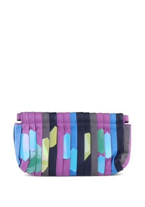 Chloé Pre-Owned leather pleated clutch - Purple