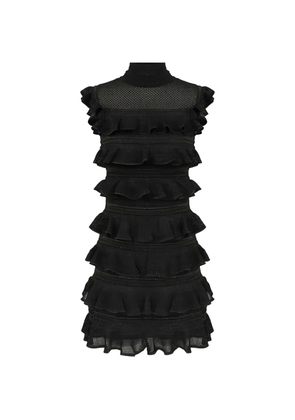 ZIMMERMANN Rebellion frill mini dress - Black
