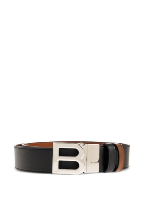 Bally B-logo leather belt - Black