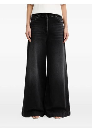 TWINSET wide-leg jeans - Black