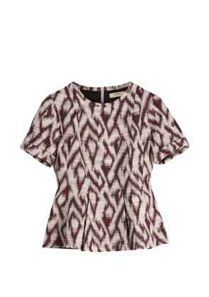 Ba&Sh peplum print top - Red