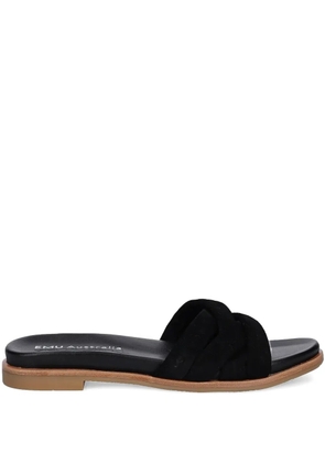 EMU AUSTRALIA Ikara crossover suede flat sandals - Black