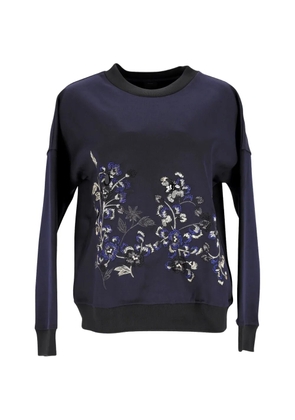 PINKO floral-embroidered sweatshirt - Blue