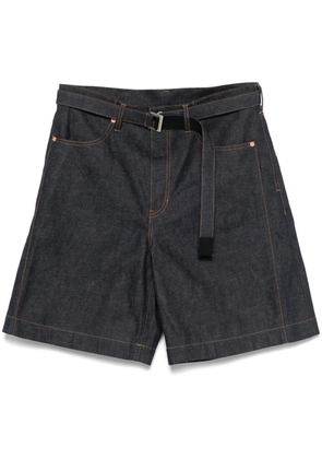 sacai denim shorts - Blue