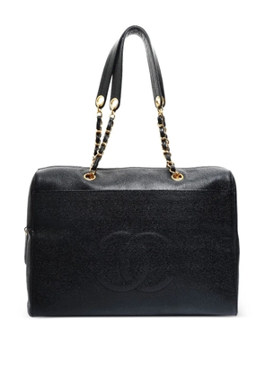 CHANEL Pre-Owned 1997-1999 CC Mark chain tote bag - Black