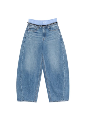 Alexander Wang pocket belted jeans - Blue