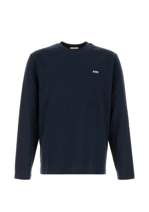 Autry long-sleeve logo-embroidered T-shirt - Blue