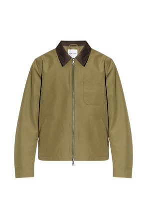 SAMSOE SAMSOE Sarobin Z chest-pocket contrastong-collar jacket - Green