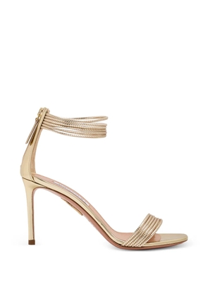 Aquazzura Sway metallic sandals - Gold