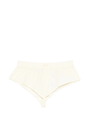ENTIRE STUDIOS Pixie buttoned mini shorts - Neutrals