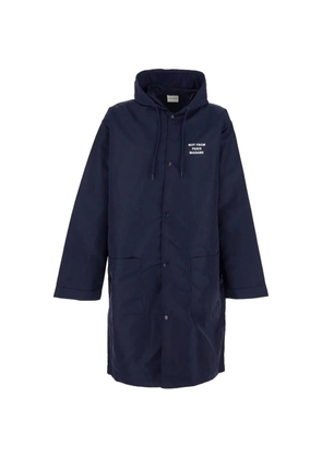 Drôle De Monsieur hooded coat - Blue