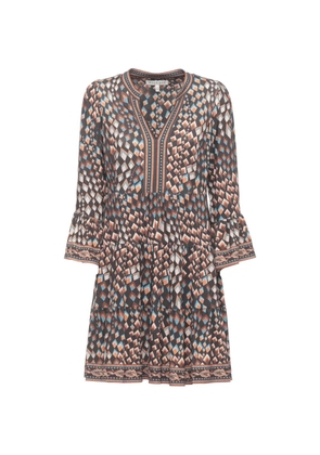 Hale Bob Annika geometric V-neck dress - Black