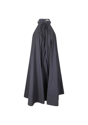 M.S.M Milano halterneck pleated dress - Grey