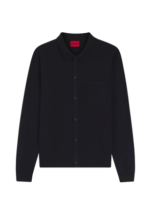 HUGO front-pocket cardigan - Blue