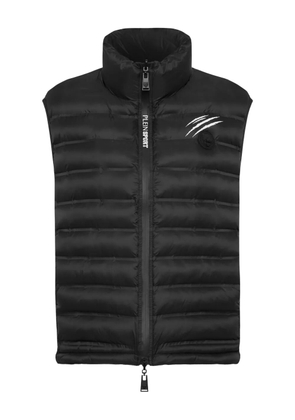 Plein Sport claw-print quilted vest - Black