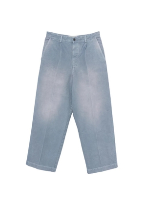 Marni pleated button-fastening trousers - Blue