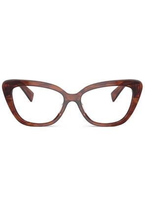 Miu Miu Eyewear cat-eye frame glasses - Brown