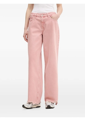 HUGO Gamala frayed denim jeans - Pink