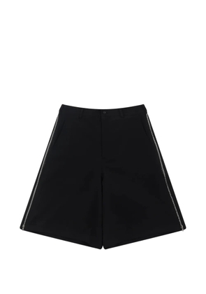 Comme Des Garçons Shirt zip-detail bermuda shorts - Black