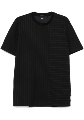 BOSS mixed-stripes T-shirt - Black