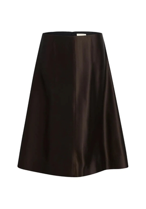 KHAITE A-line mid skirt - Brown